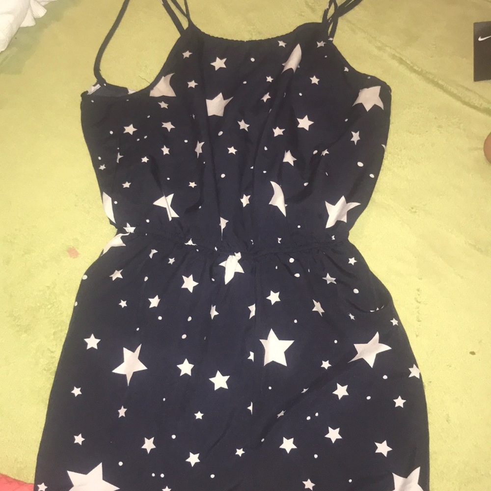 4th of July blue romper